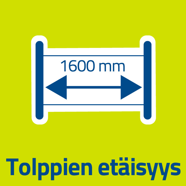 Tolppien etäisyys